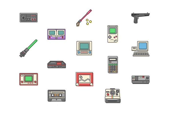 アイコン 80 S Gadgets 40 Free Icons デザイン素材 Com